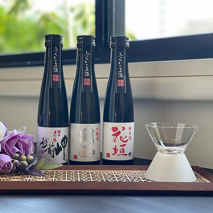 日本酒3種　花垣・越前岬・関西